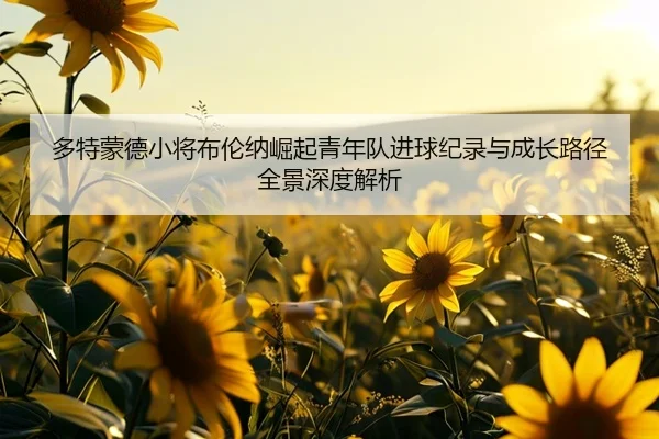 多特蒙德小将布伦纳崛起青年队进球纪录与成长路径全景深度解析